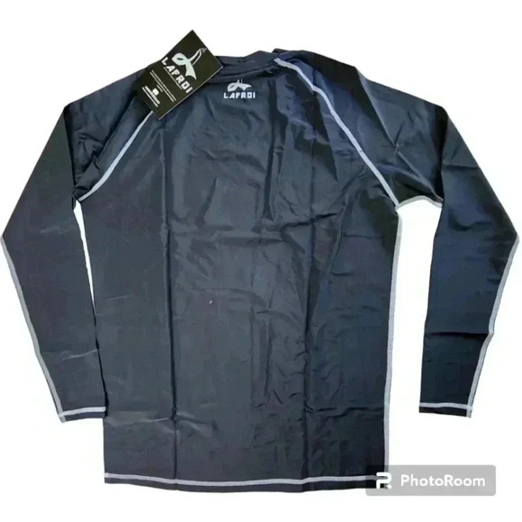 LAFROI Men's LS UPF 50+ Baselayer Skins Burst  Compression Rash Guard. XL XXL - Picture 2 of 9